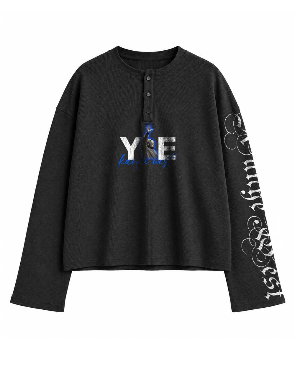 Kanye West Globe Waffle Henley