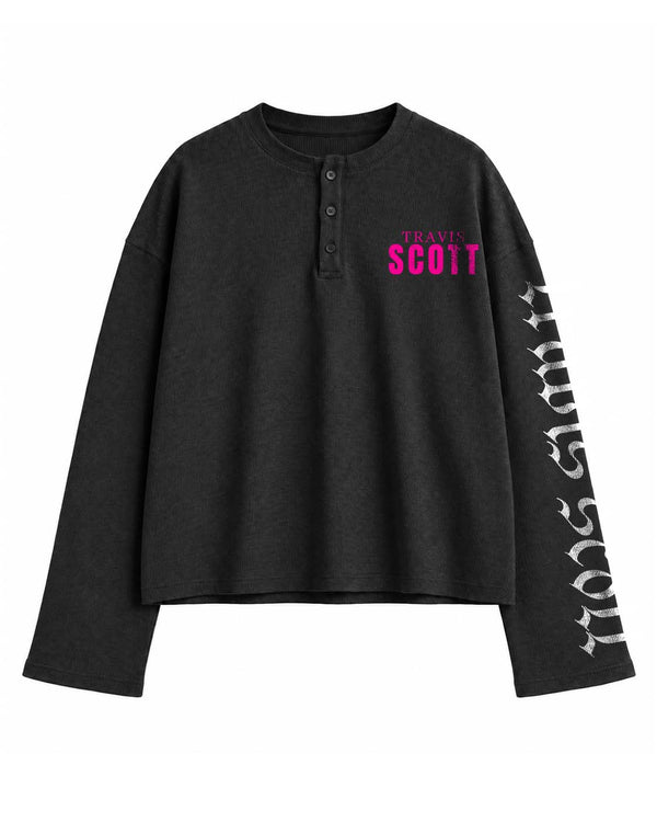 Travis Scott Cactus Jack Waffle Henley - Image 4