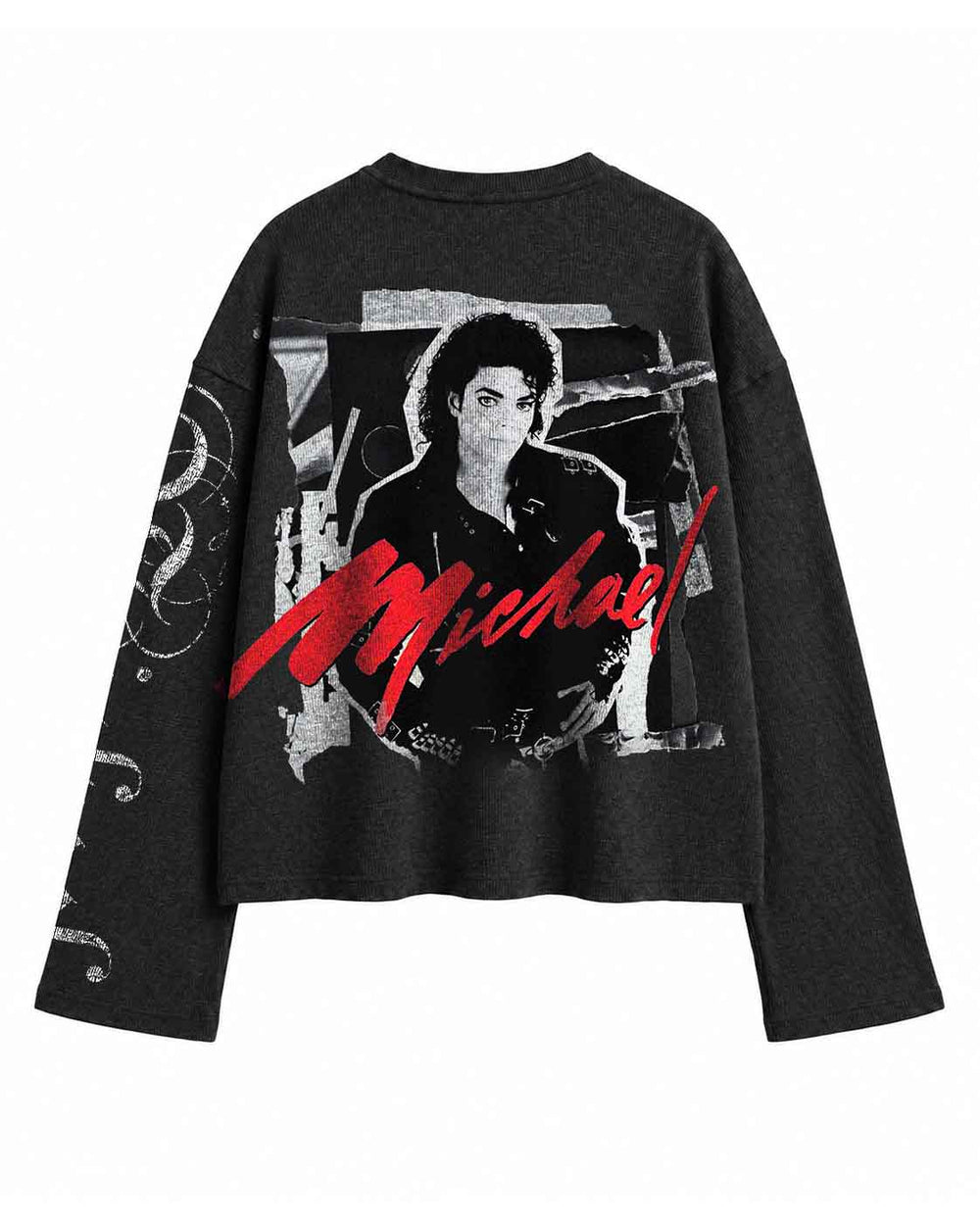 Michael Jackson Graphic Waffle Henley