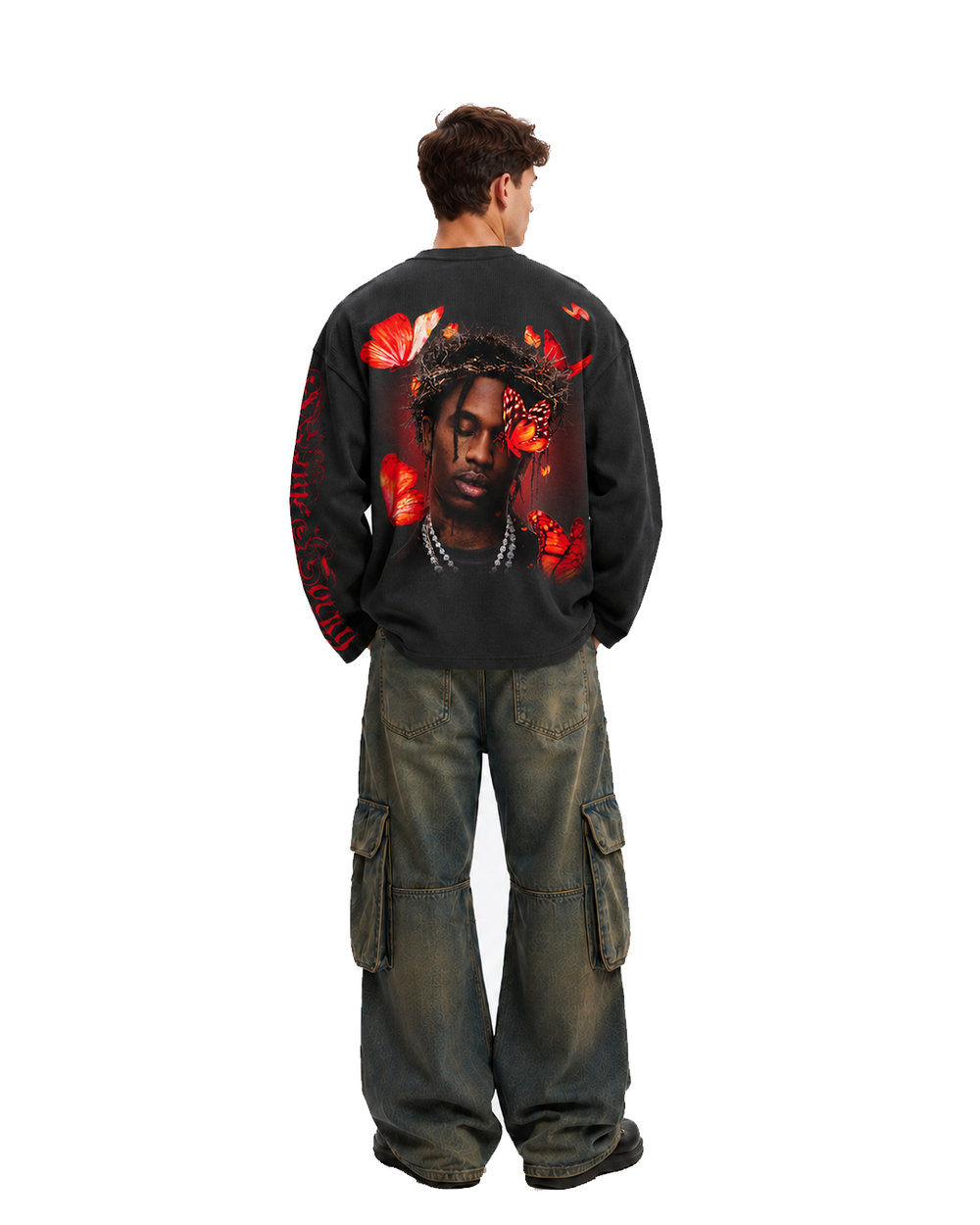 Travis Scott Butterfly Effect Waffle Henley