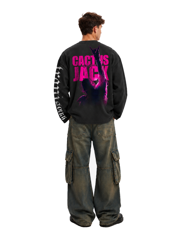 Travis Scott Cactus Jack Waffle Henley - Image 1