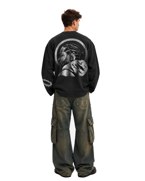 Kendrick Lamar Halo Waffle Henley - Image 1