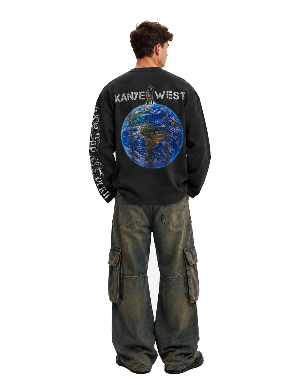 Kanye West Globe Waffle Henley